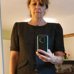 Valentino Boutique Black Short Sleeve Top